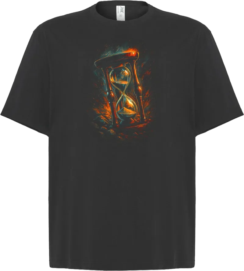Hourglass Burn — koszulka oversize — przód