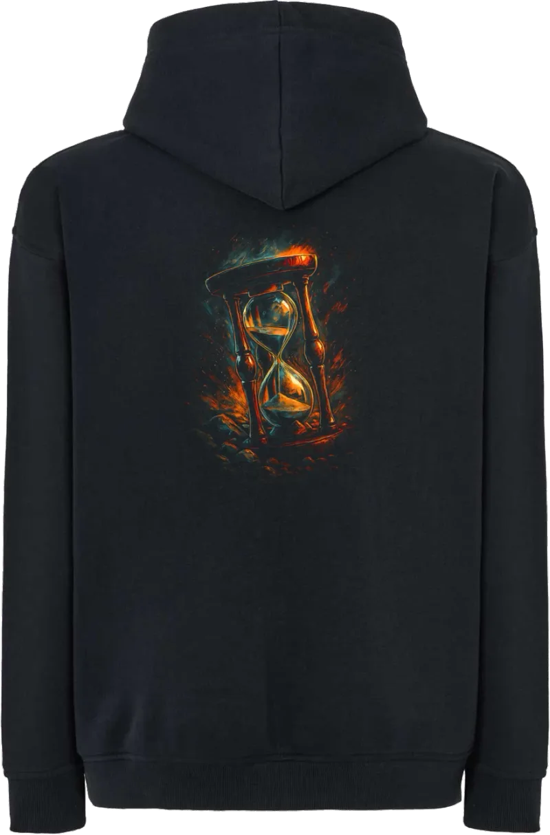 Hourglass Burn — bluza z kapturem oversize — tył