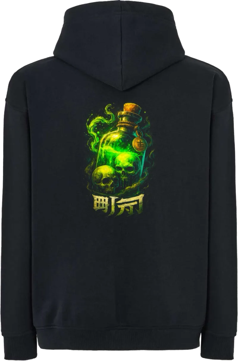 Poison Bottle — bluza z kapturem oversize — tył