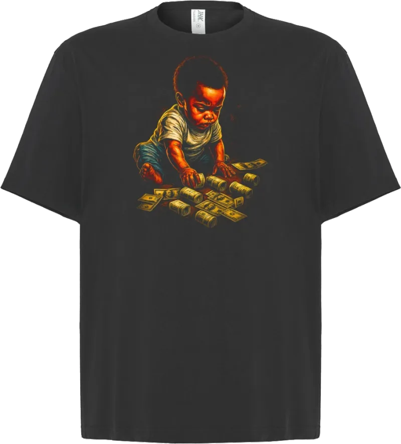 Cash Kid — koszulka oversize — przód