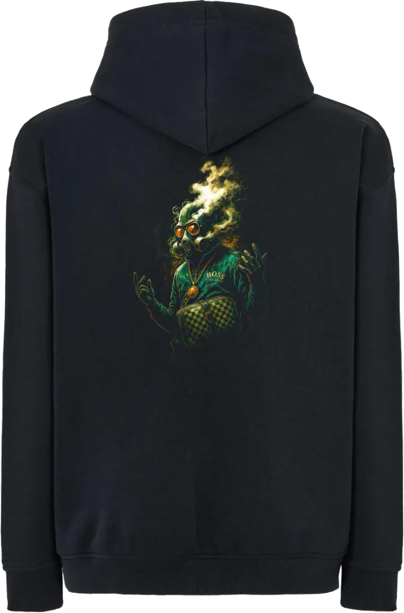 Boss Smoke — bluza z kapturem oversize — tył