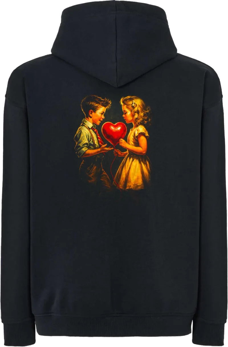 First Love — bluza z kapturem oversize — tył