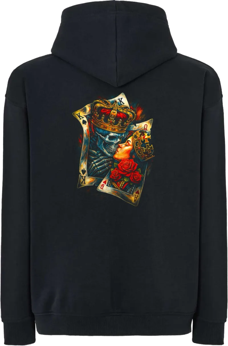 King & Queen — bluza z kapturem oversize — tył