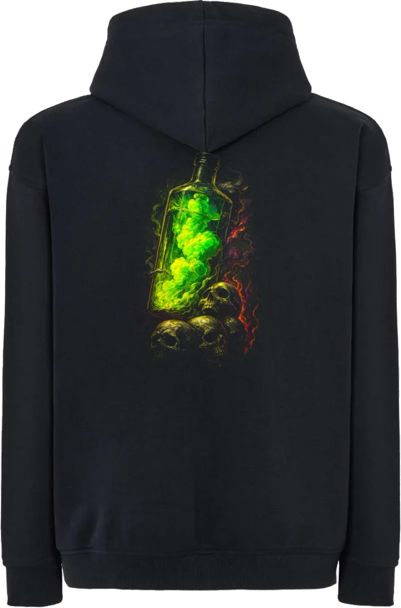 Toxic Spirit — bluza z kapturem oversize — tył