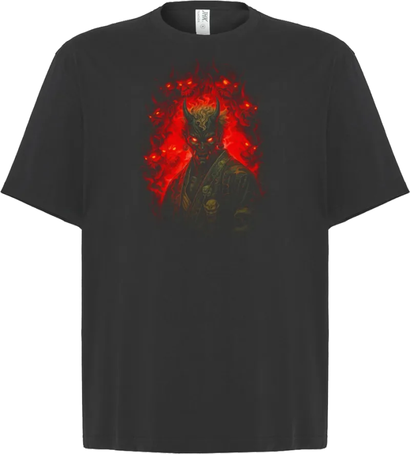Red Demon — koszulka oversize — przód