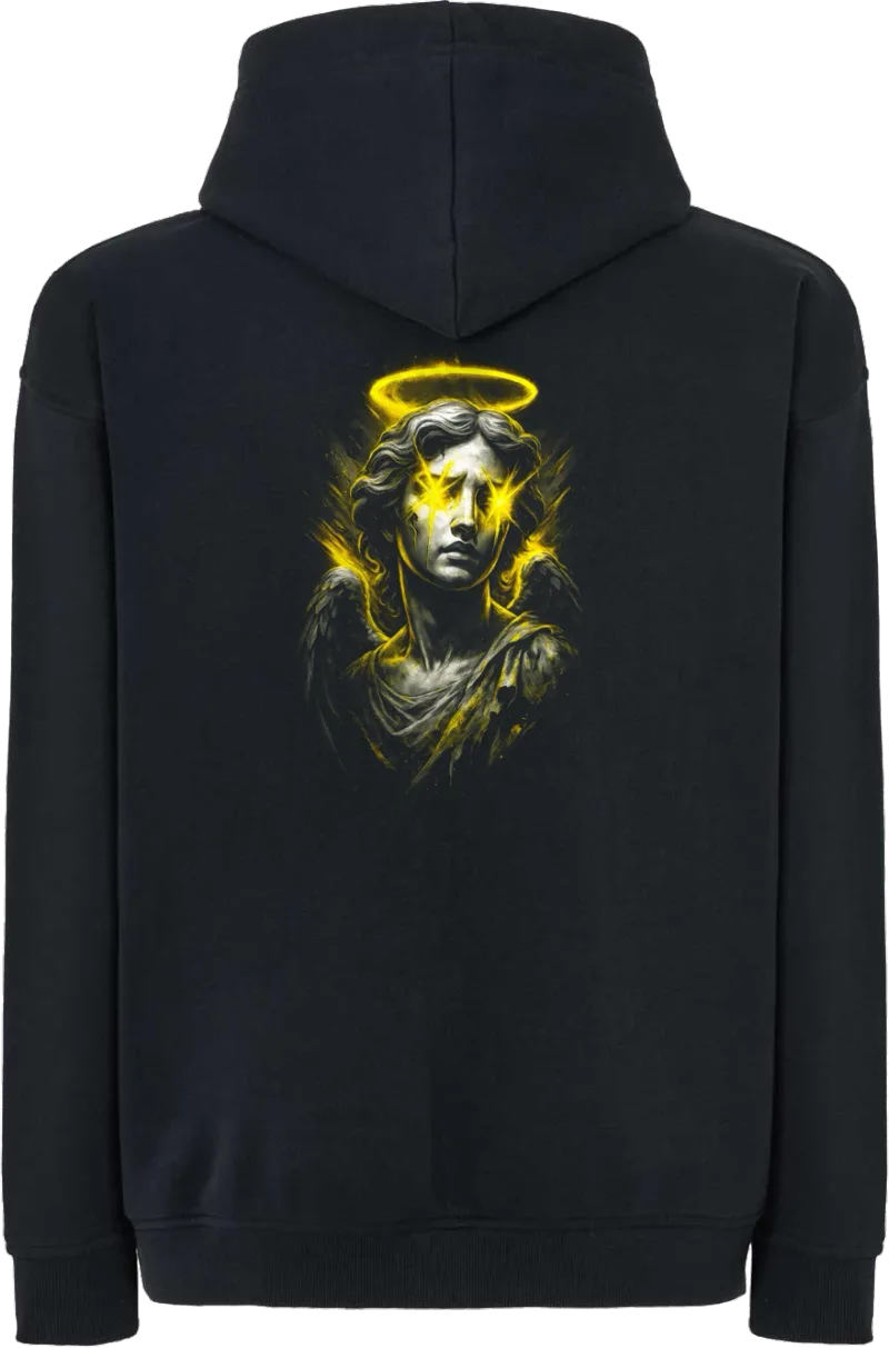 Holy Glitch — bluza z kapturem oversize — tył