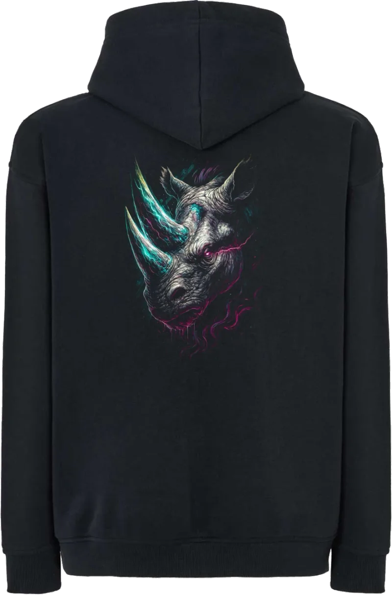 Rhino Rage — bluza z kapturem oversize — tył
