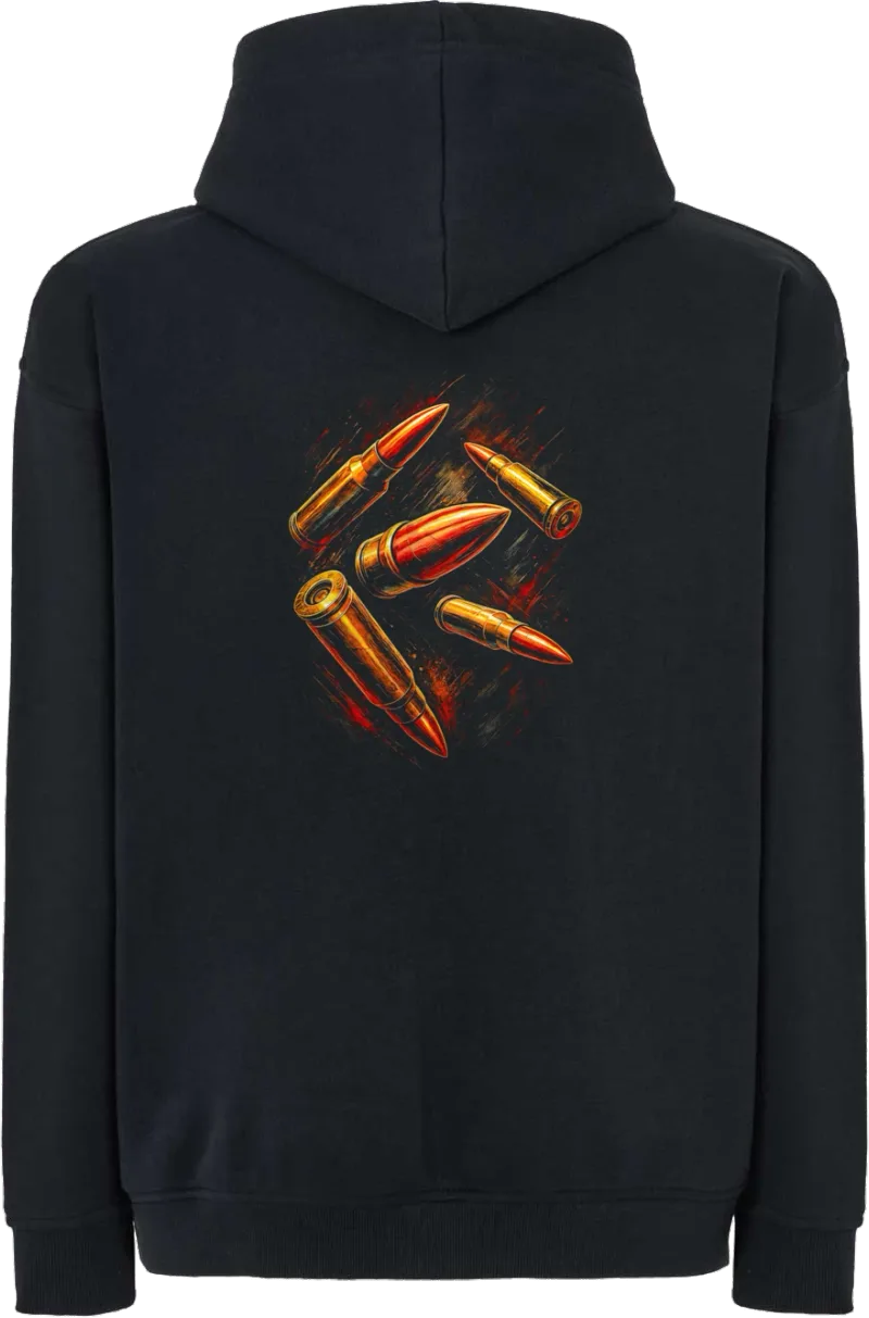 Bullets — bluza z kapturem oversize — tył