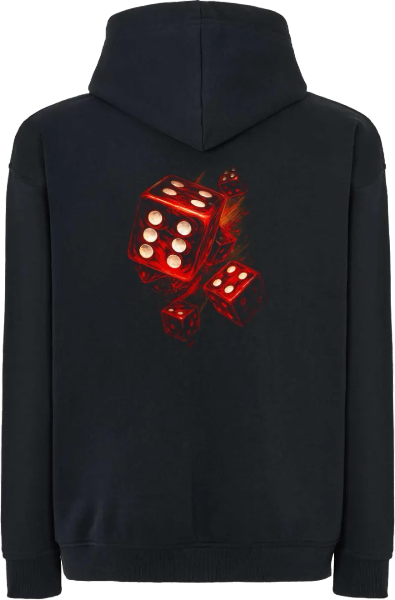 Lucky Dice — bluza z kapturem oversize — tył