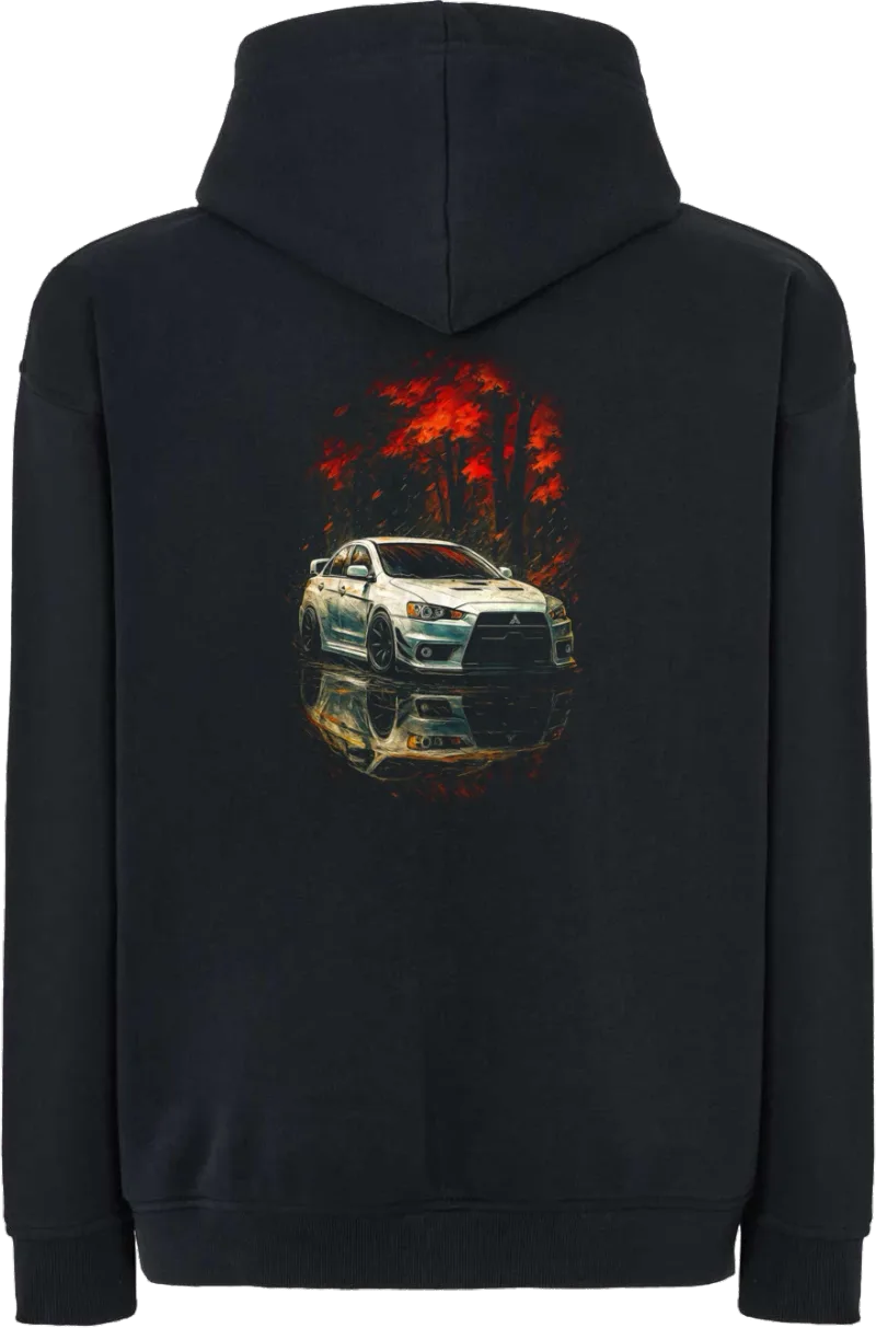 Rain Racer — bluza z kapturem oversize — tył