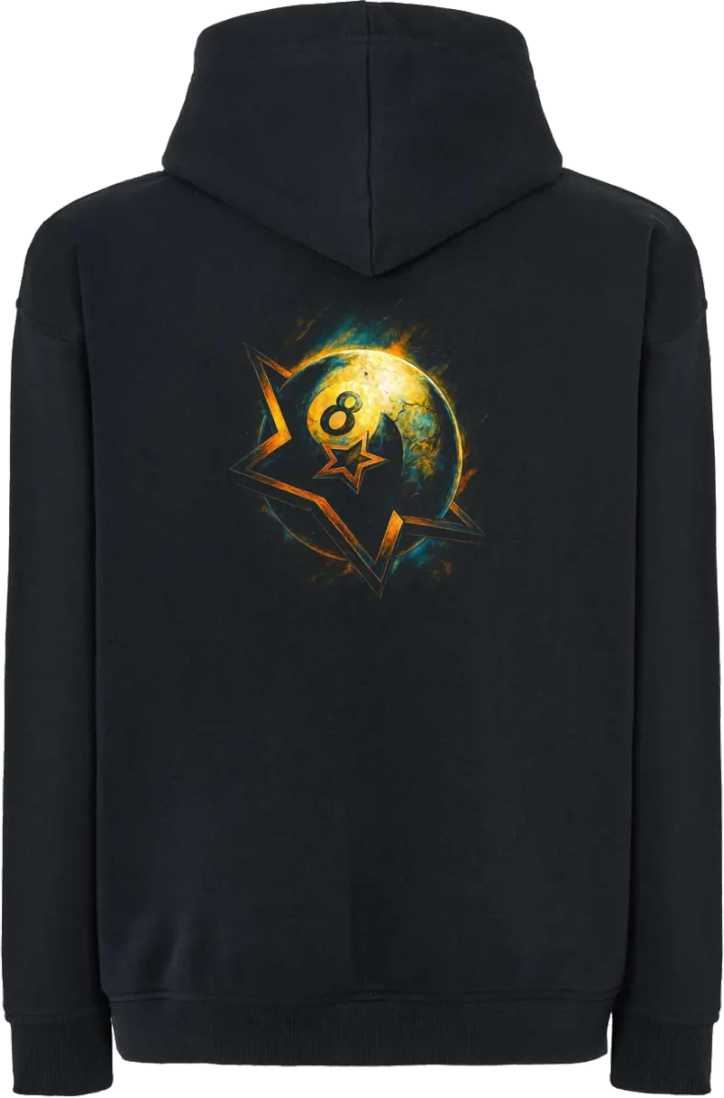 Eight Ball — bluza z kapturem oversize — tył