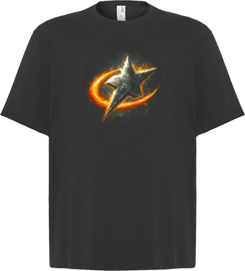 Silver Star — koszulka oversize — przód