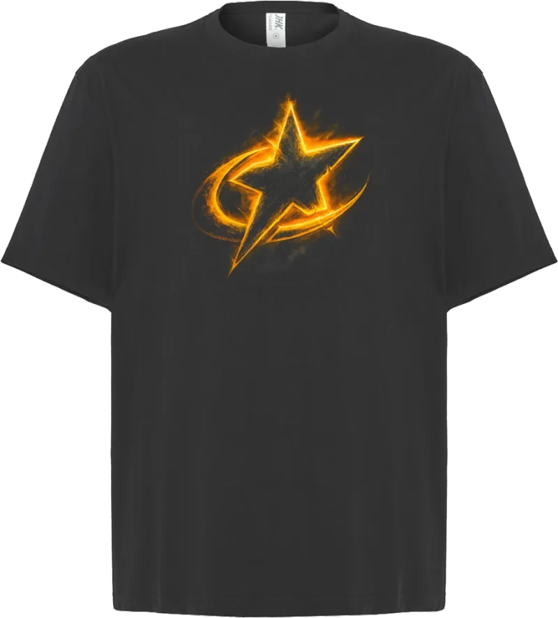 Gold Star — koszulka oversize — przód