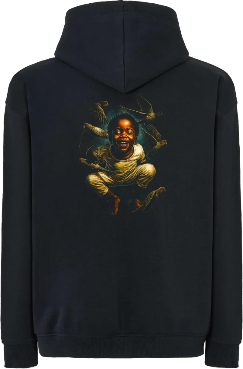 Free Kid — bluza z kapturem oversize — tył