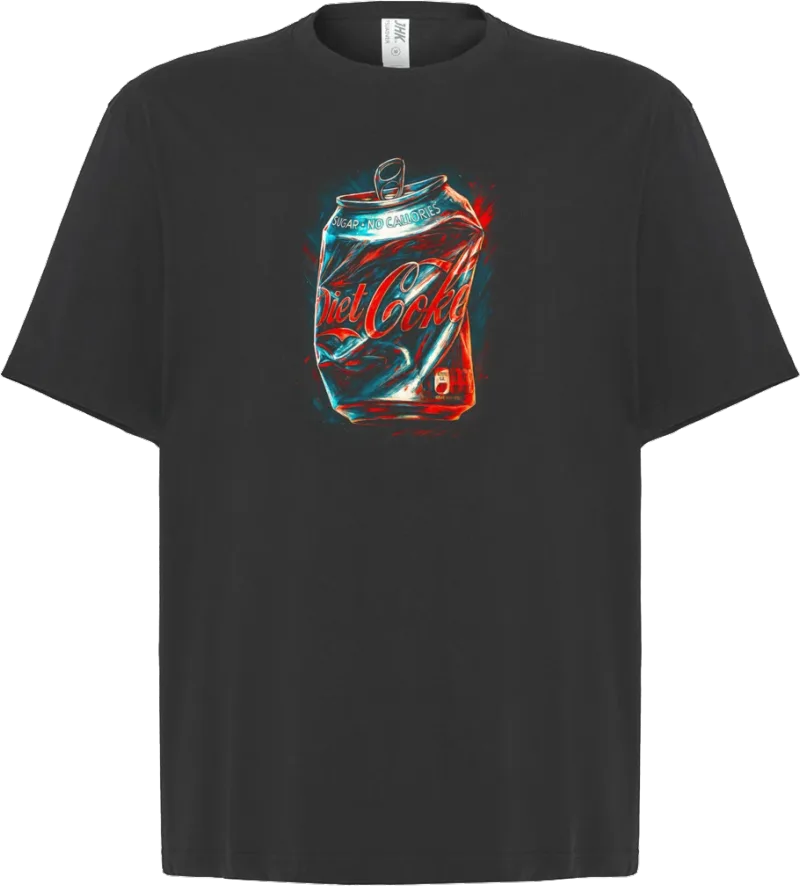 Diet Can — koszulka oversize — przód