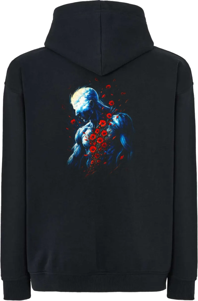 Poppy Man — bluza z kapturem oversize — tył