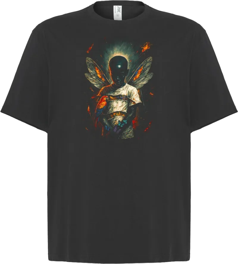 Butterfly Kid — koszulka oversize — przód