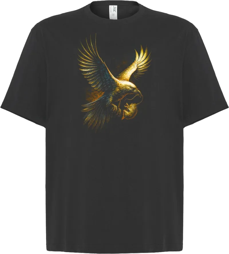Golden Eagle — koszulka oversize — przód