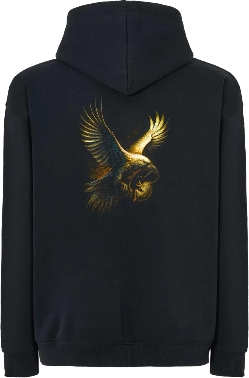 Golden Eagle — bluza z kapturem oversize — tył