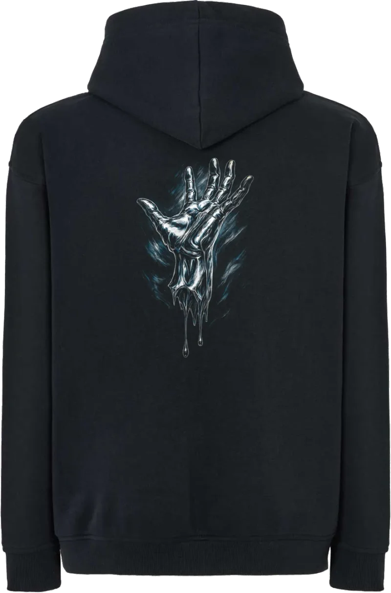 Chrome Hand — bluza z kapturem oversize — tył