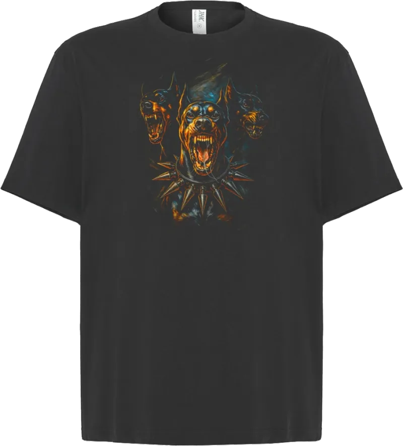 Dobermann Gang — koszulka oversize — przód