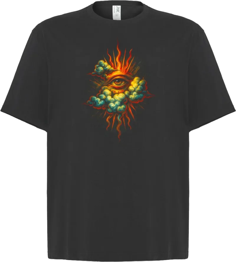 All Seeing Eye — koszulka oversize — przód