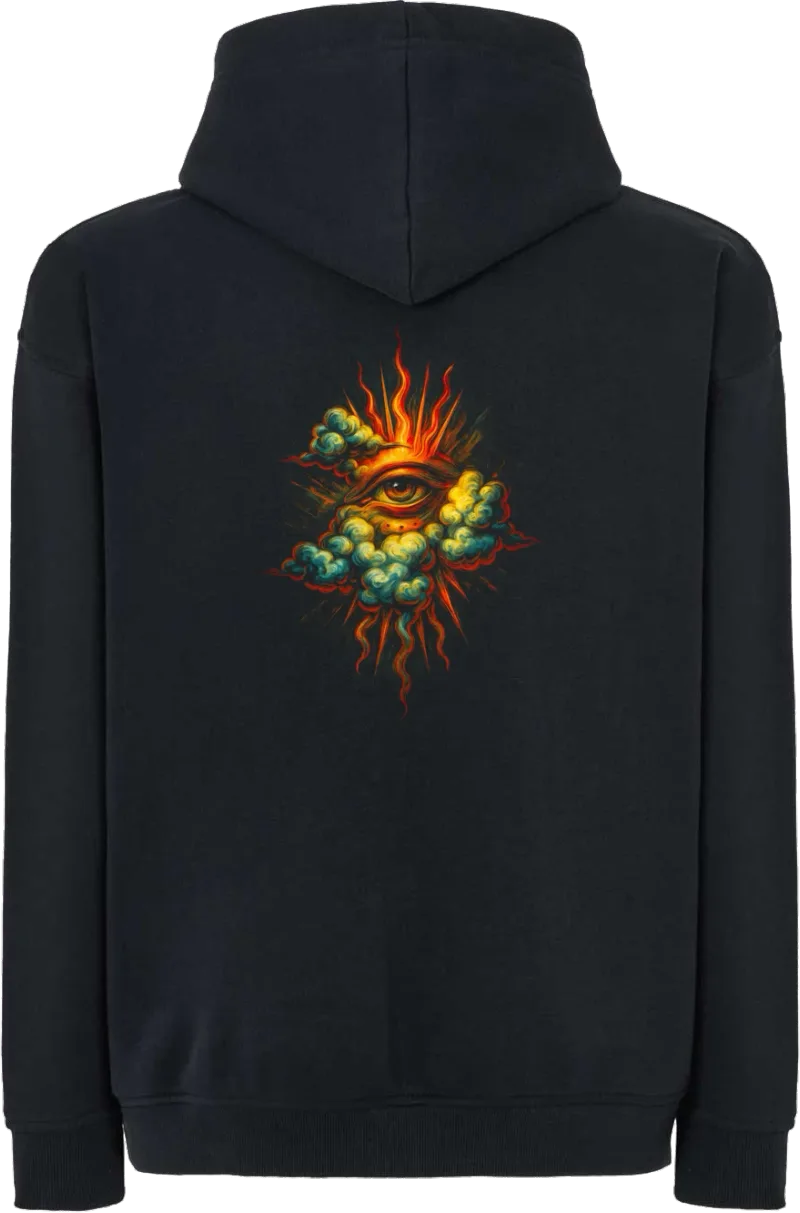 All Seeing Eye — bluza z kapturem oversize — tył