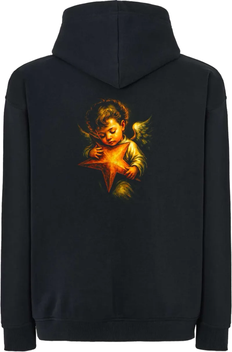 Star Cherub — bluza z kapturem oversize — tył