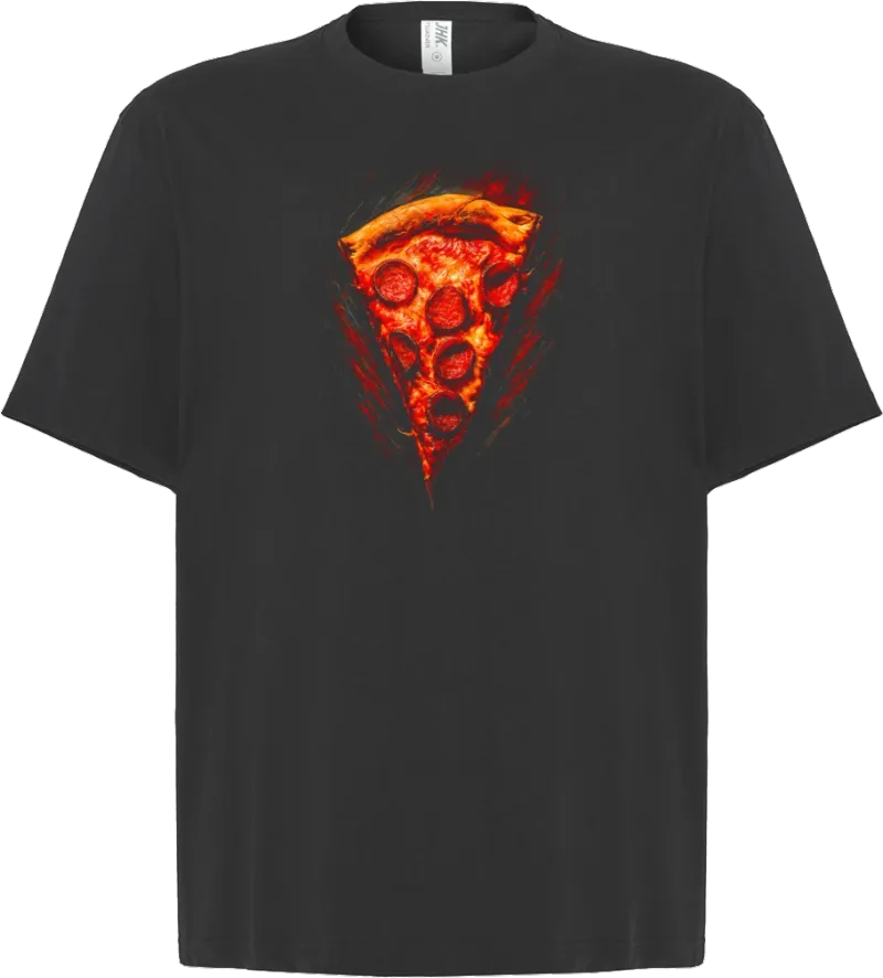 Pizza Slice — koszulka oversize — przód
