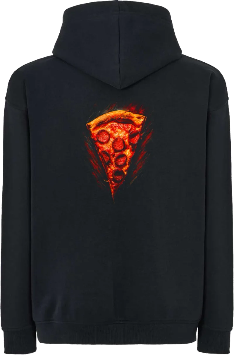 Pizza Slice — bluza z kapturem oversize — tył