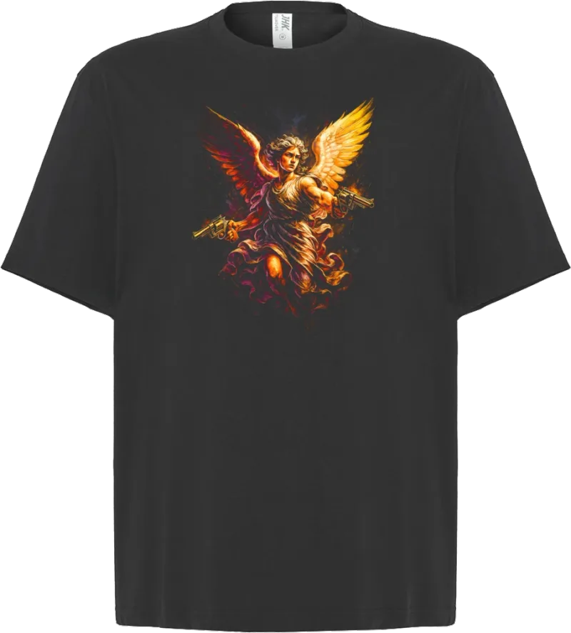 Gun Angel — koszulka oversize — przód
