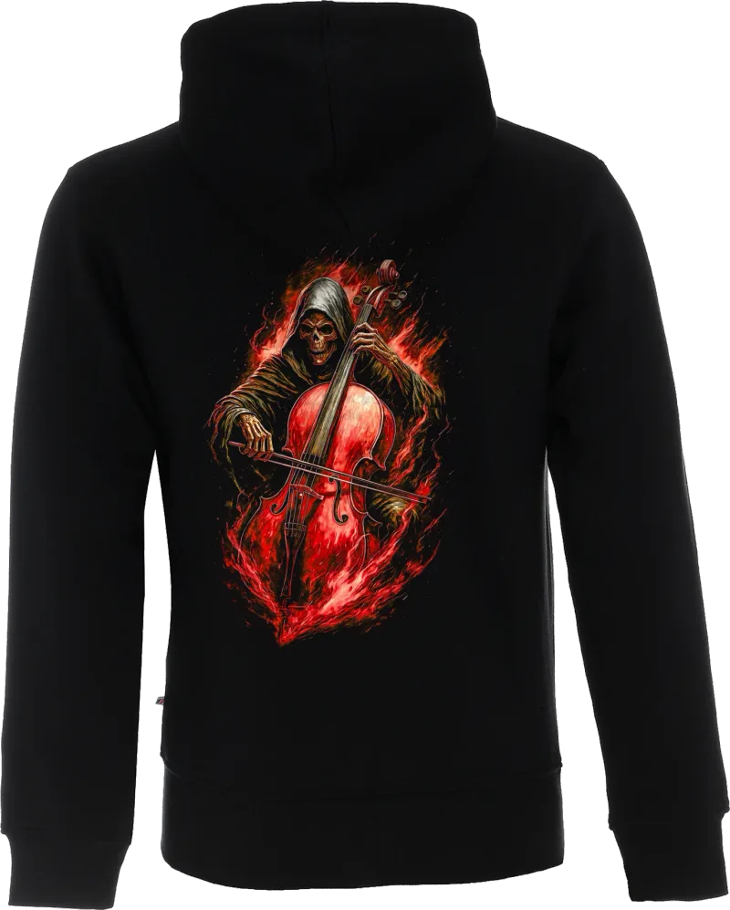 Death Cello — bluza rozpinana — tył