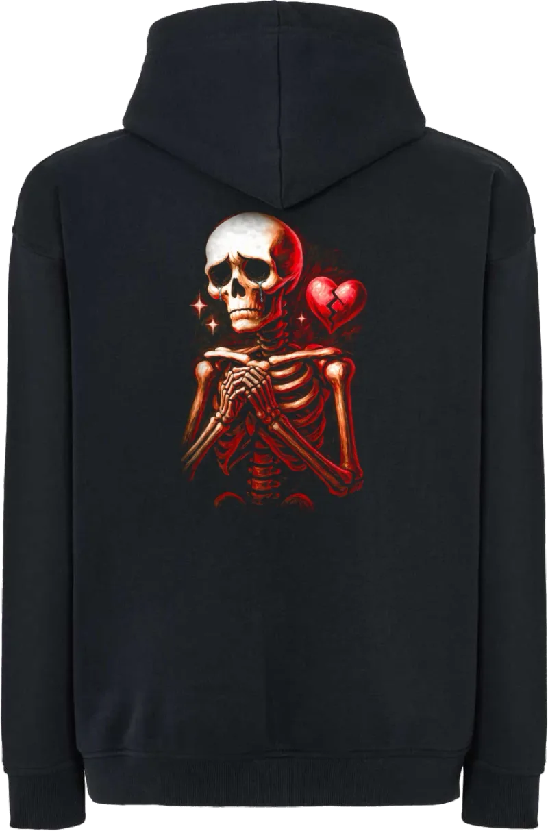 Broken Heart — bluza z kapturem oversize — tył