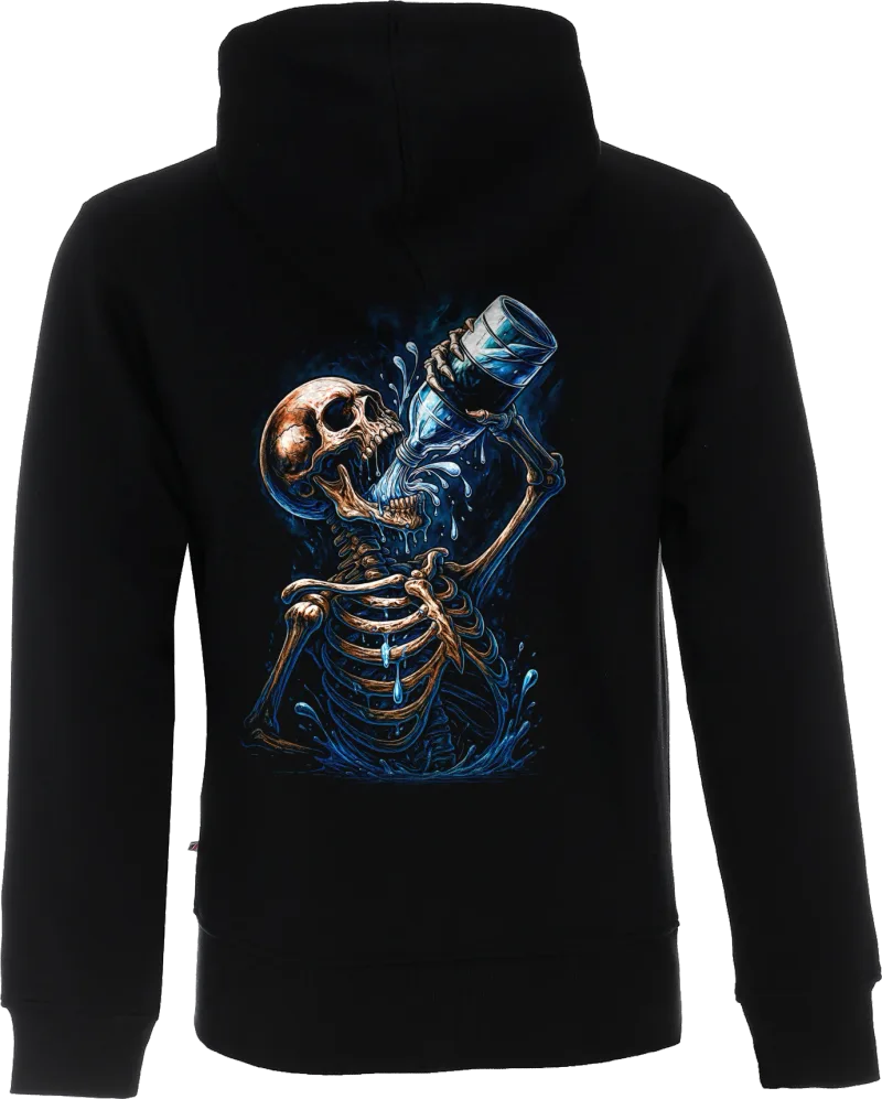 Thirsty Skeleton — bluza rozpinana — tył