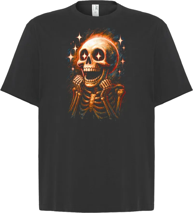 Wow Skeleton — koszulka oversize — przód