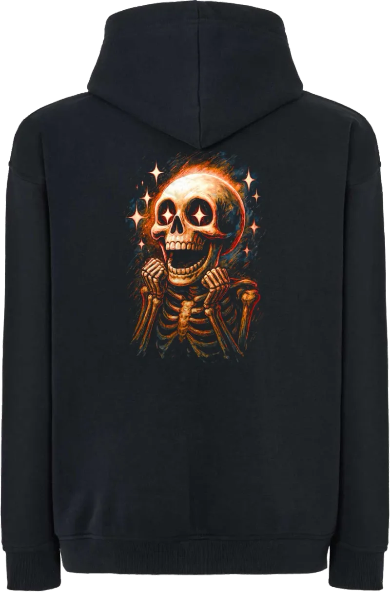Wow Skeleton — bluza z kapturem oversize — tył