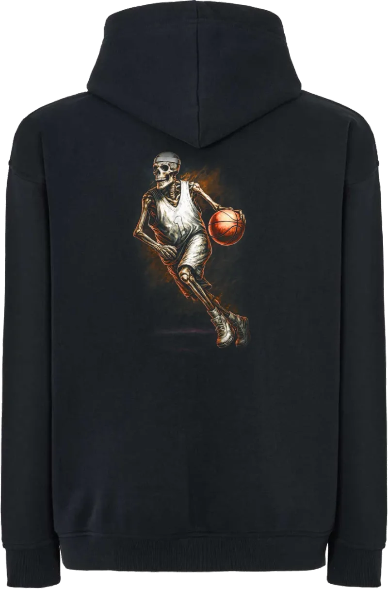 Ballin' Skeleton — bluza z kapturem oversize — tył