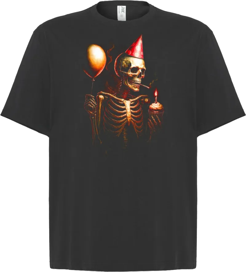 Party Skeleton — koszulka oversize — przód