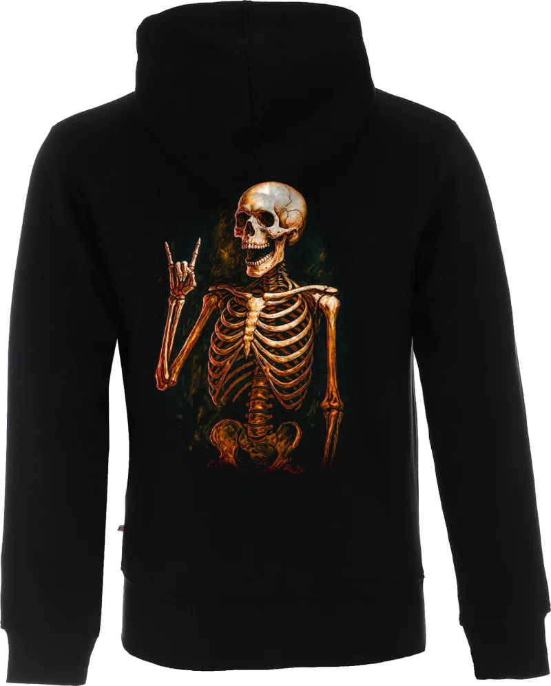 Rock On Skeleton — bluza rozpinana — tył