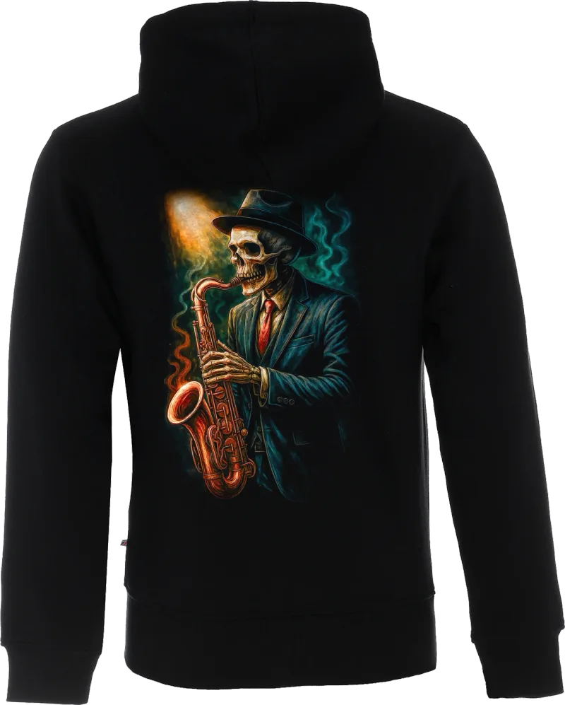 Sax Skeleton — bluza rozpinana — tył