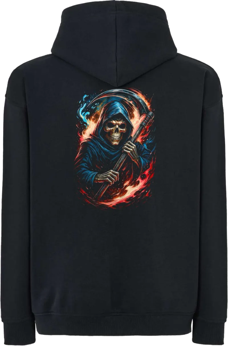 Grim Reaper — bluza z kapturem oversize — tył