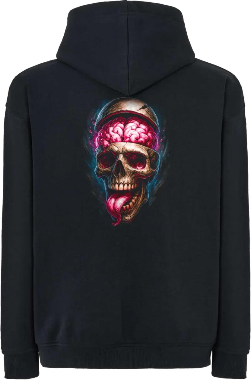 Brainless — bluza z kapturem oversize — tył
