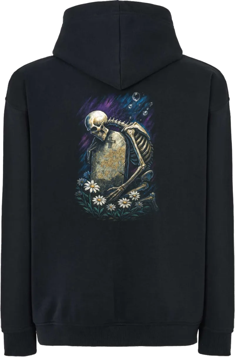 Rest in Peace — bluza z kapturem oversize — tył