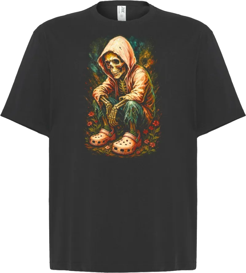 Lazy Reaper — koszulka oversize — przód