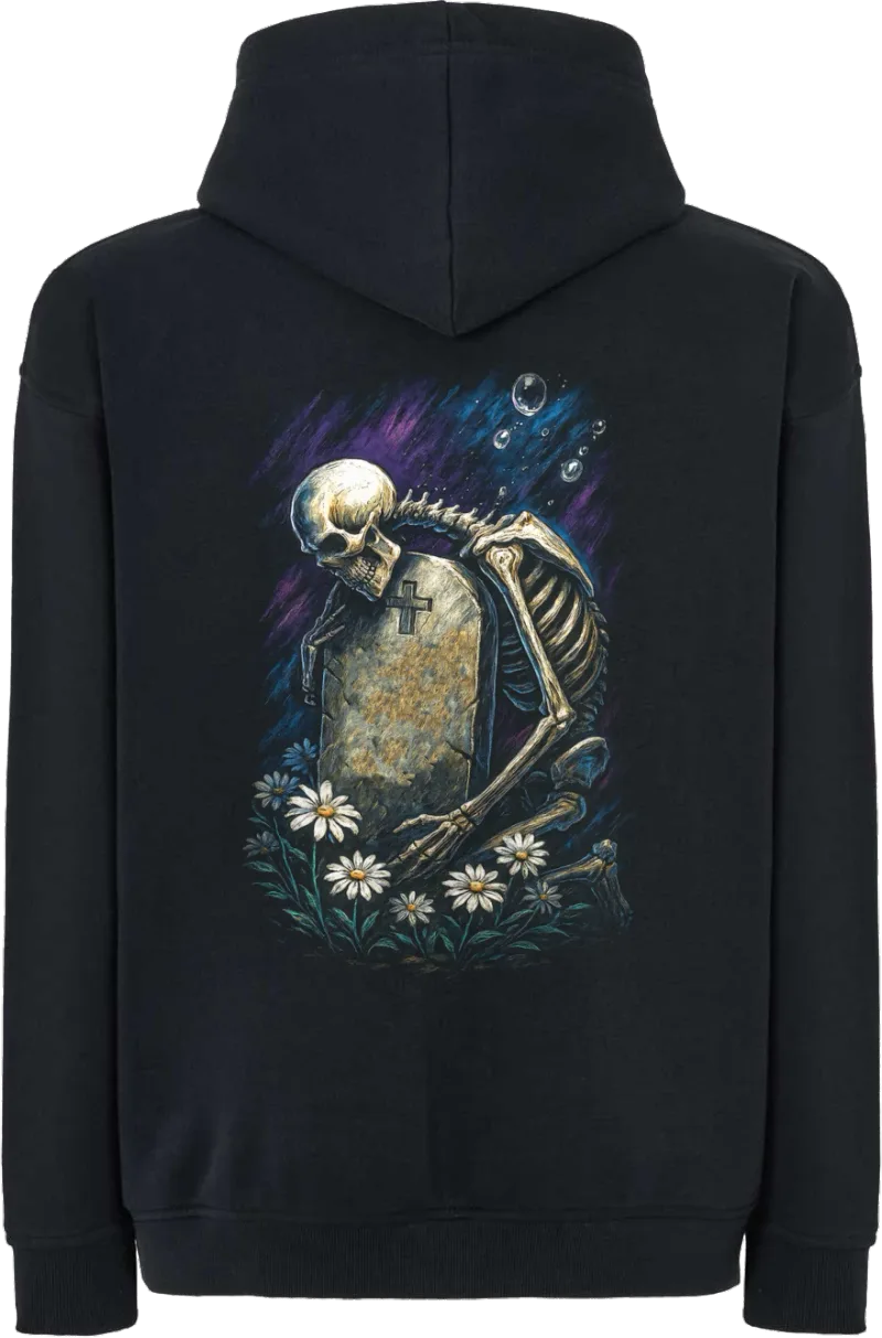 Rest in Peace — bluza z kapturem oversize — tył