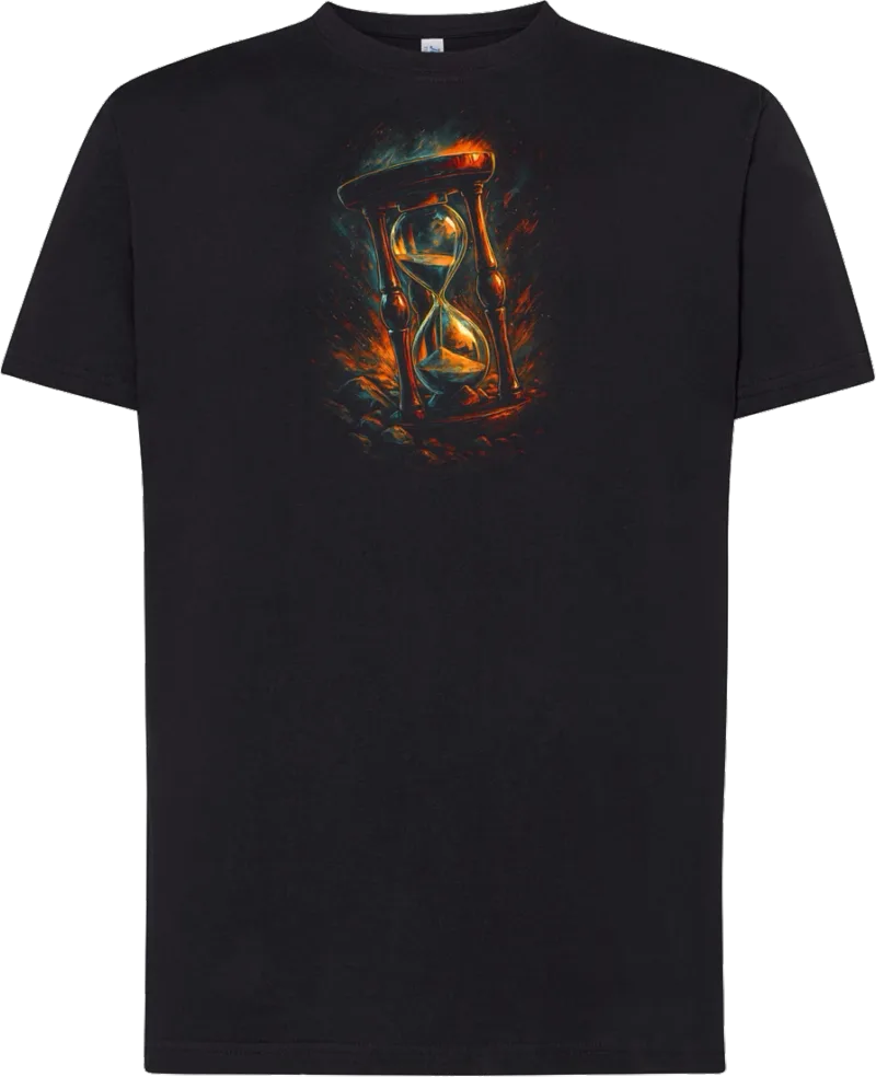 Hourglass Burn — koszulka bawełniana 190g własny nadruk — v_czarny