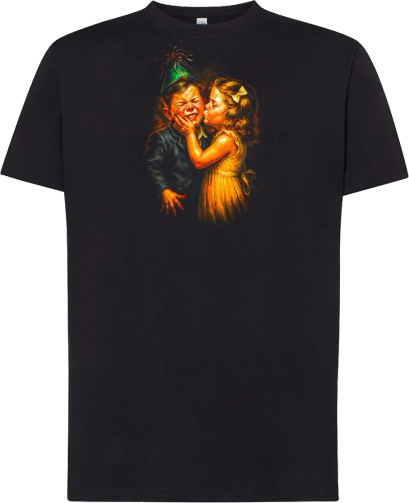 Party Kiss — koszulka bawełniana 190g własny nadruk — v_czarny