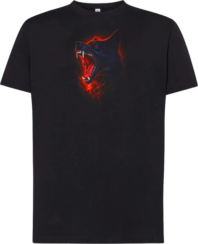 Red Wolf — koszulka bawełniana 190g własny nadruk — v_czarny