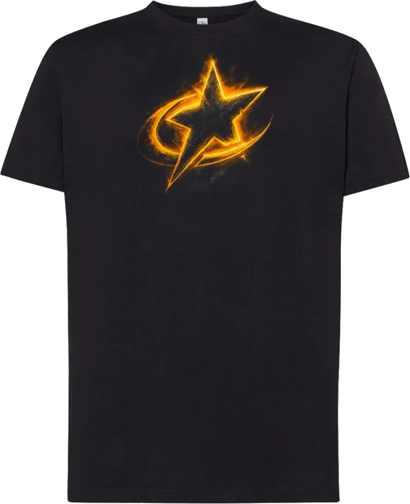 Gold Star — koszulka bawełniana 190g własny nadruk — v_czarny