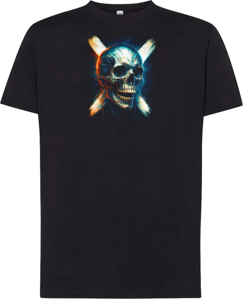 Skull X — koszulka bawełniana 190g własny nadruk — v_czarny